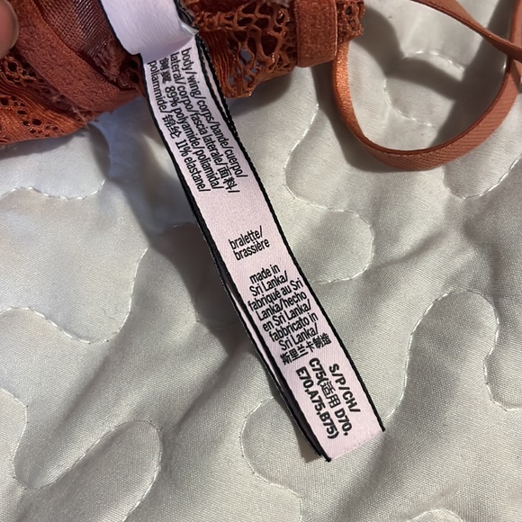 • Victoria’s Secret Bralette Lace Halter Rusty Orange - Picture 7 of 14